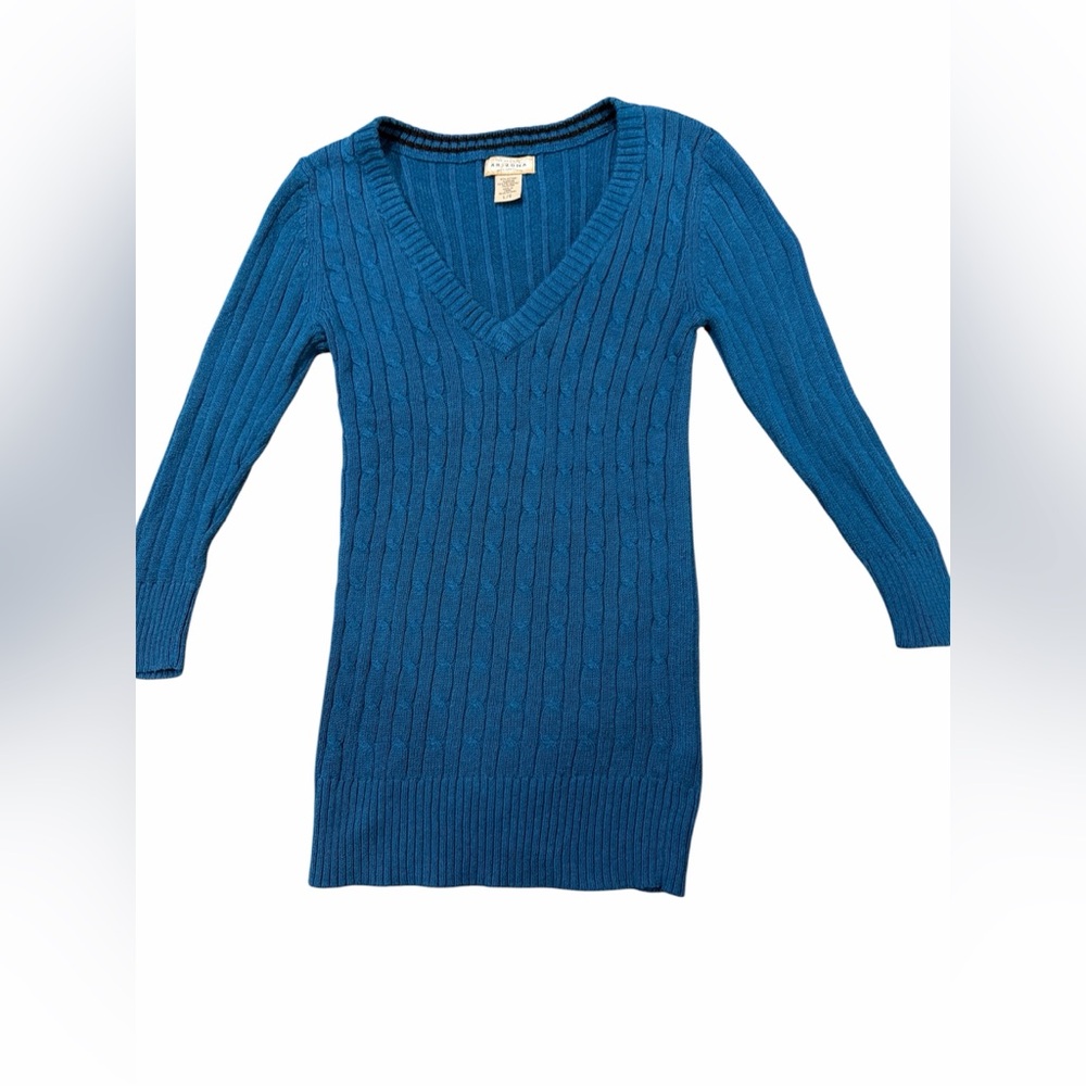 Arizona Jean Company Teal V-Neck Sweater